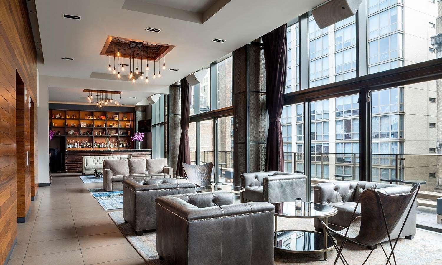 Royalton Park Avenue Hotel New York Kültér fotó The 12th floor lounge at the InterContinental