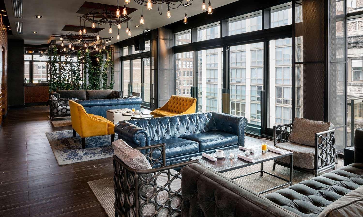 Royalton Park Avenue Hotel New York Kültér fotó The lounge at the 12th floor